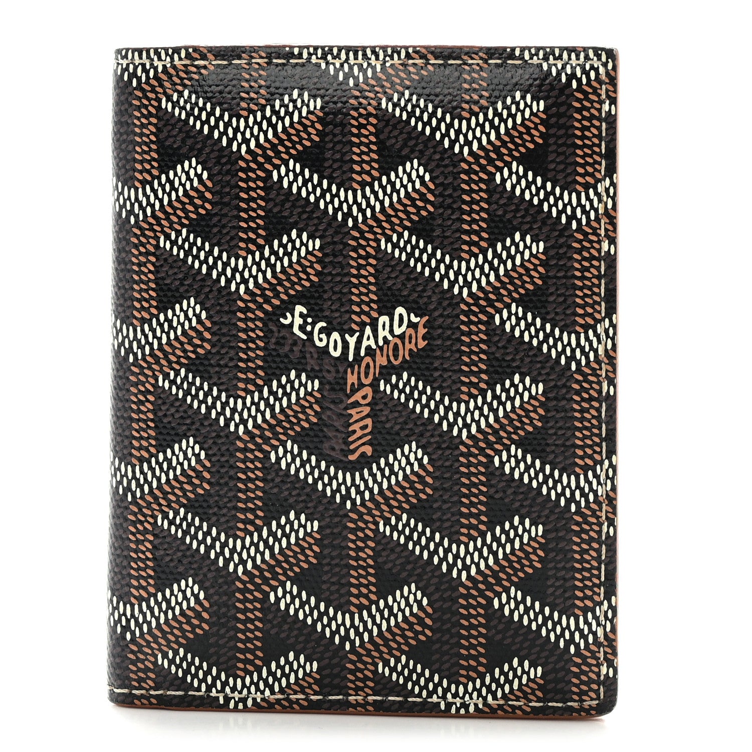 Goyard Goyardine Saint Marc Card Holder Black Gold 1 of 9