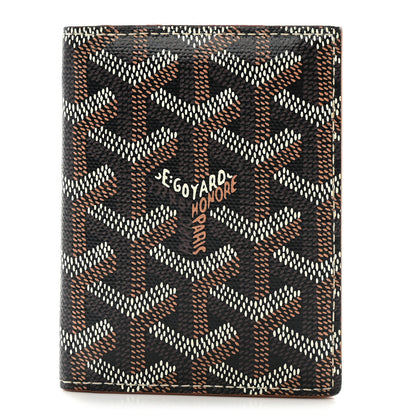 Goyard Goyardine Saint Marc Card Holder Black Gold 1 of 9