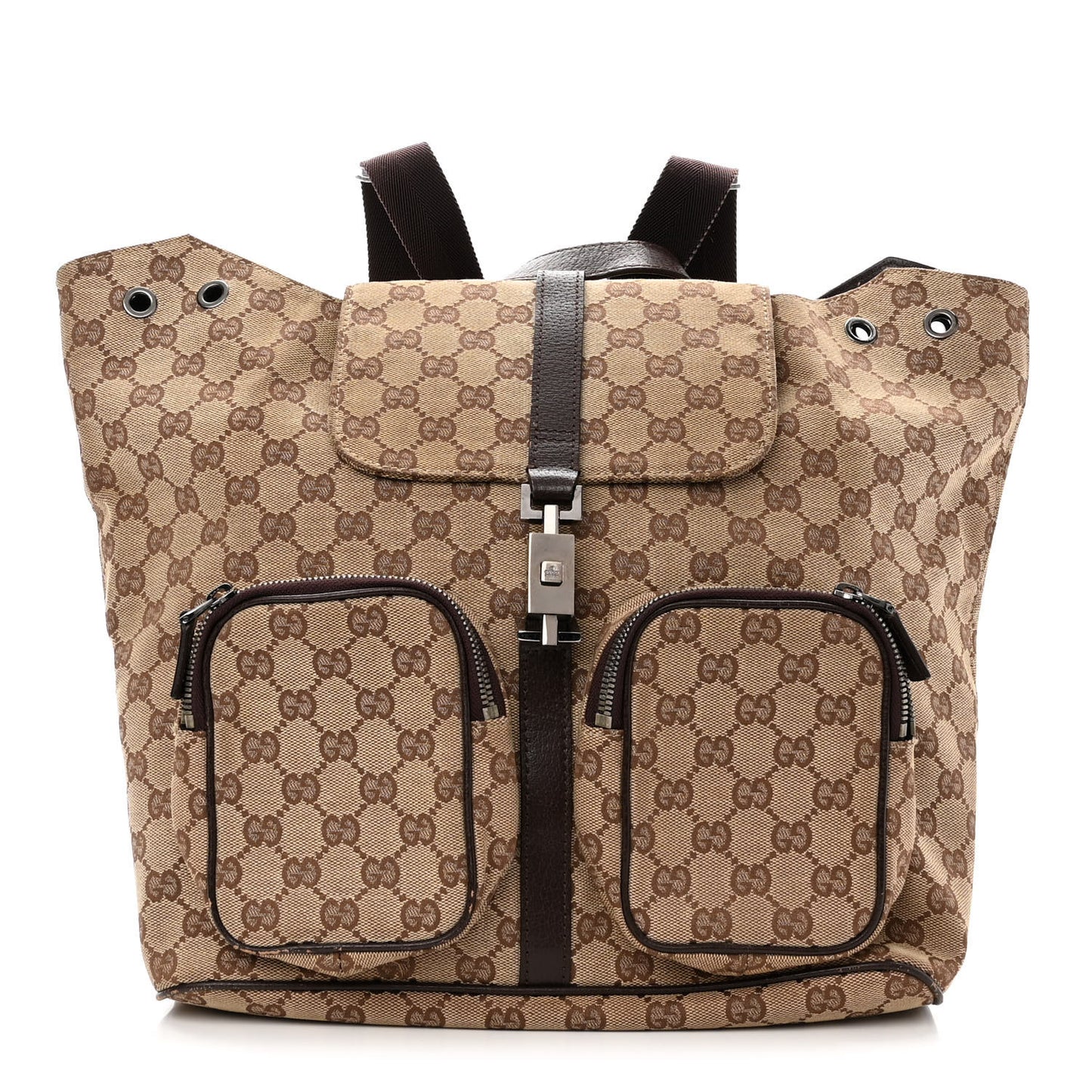 Monogram Backpack Dark Brown