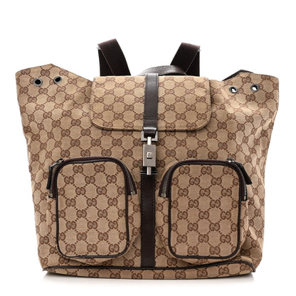 Gucci Monogram Backpack Dark Brown 1 of 11
