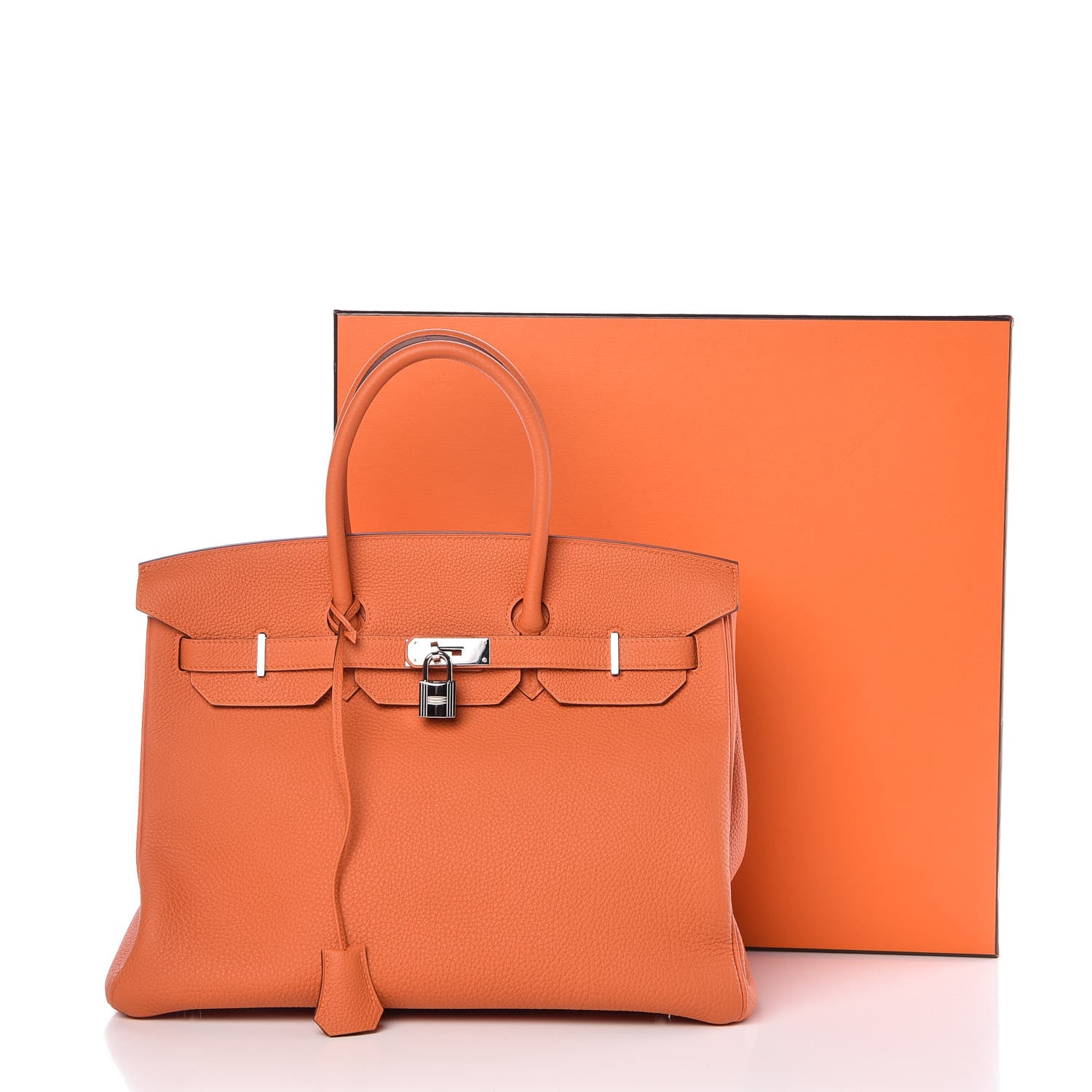 Hermes Togo Birkin 35 Orange 36 of 37