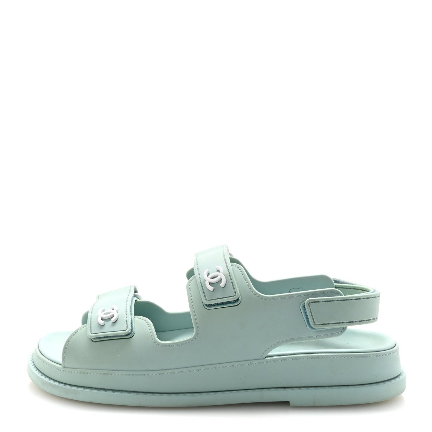 Rubber CC Dad Sandals 39 Light Blue