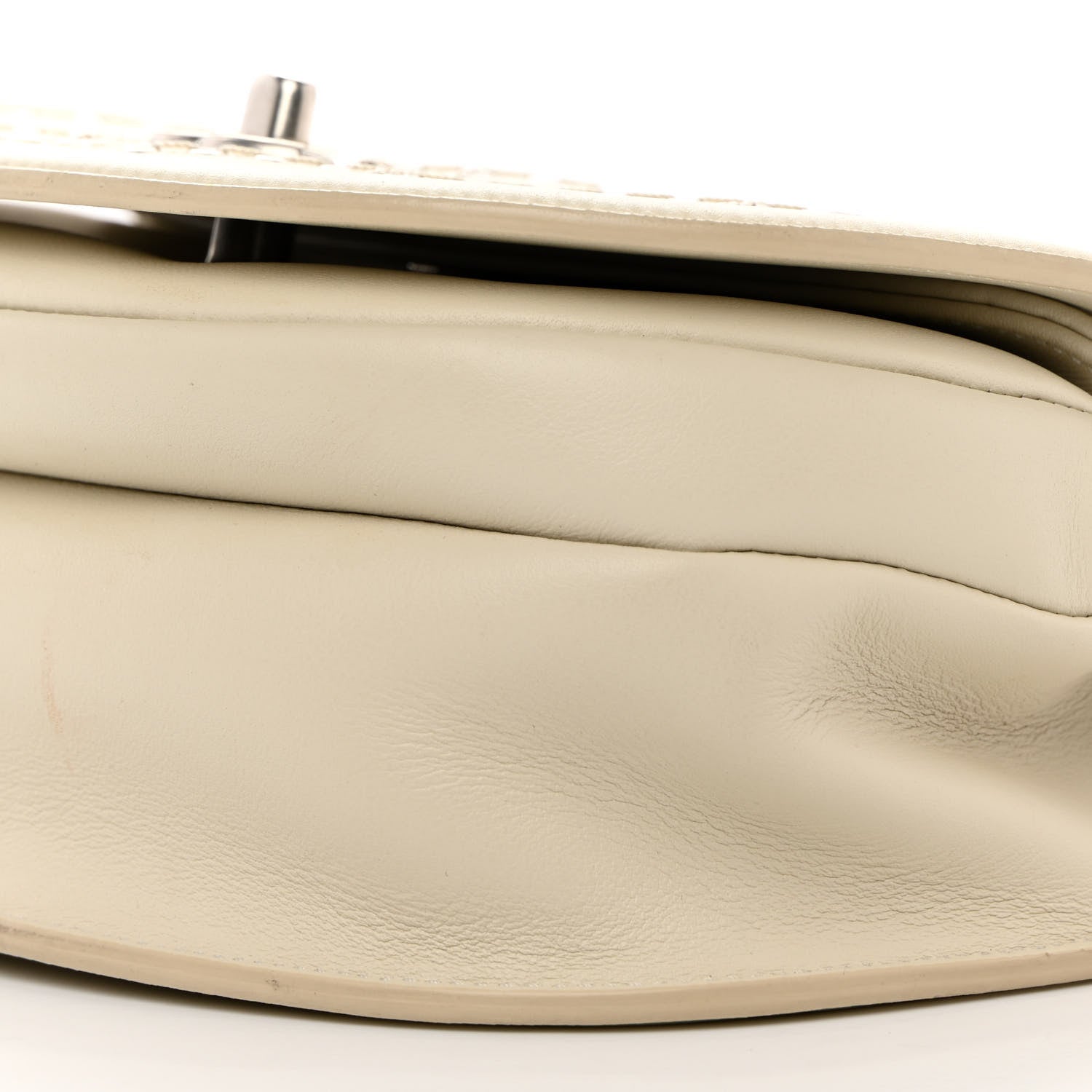 Chanel Calfskin Coco Eyelets Small Flap Bag Ivory 11 of 16