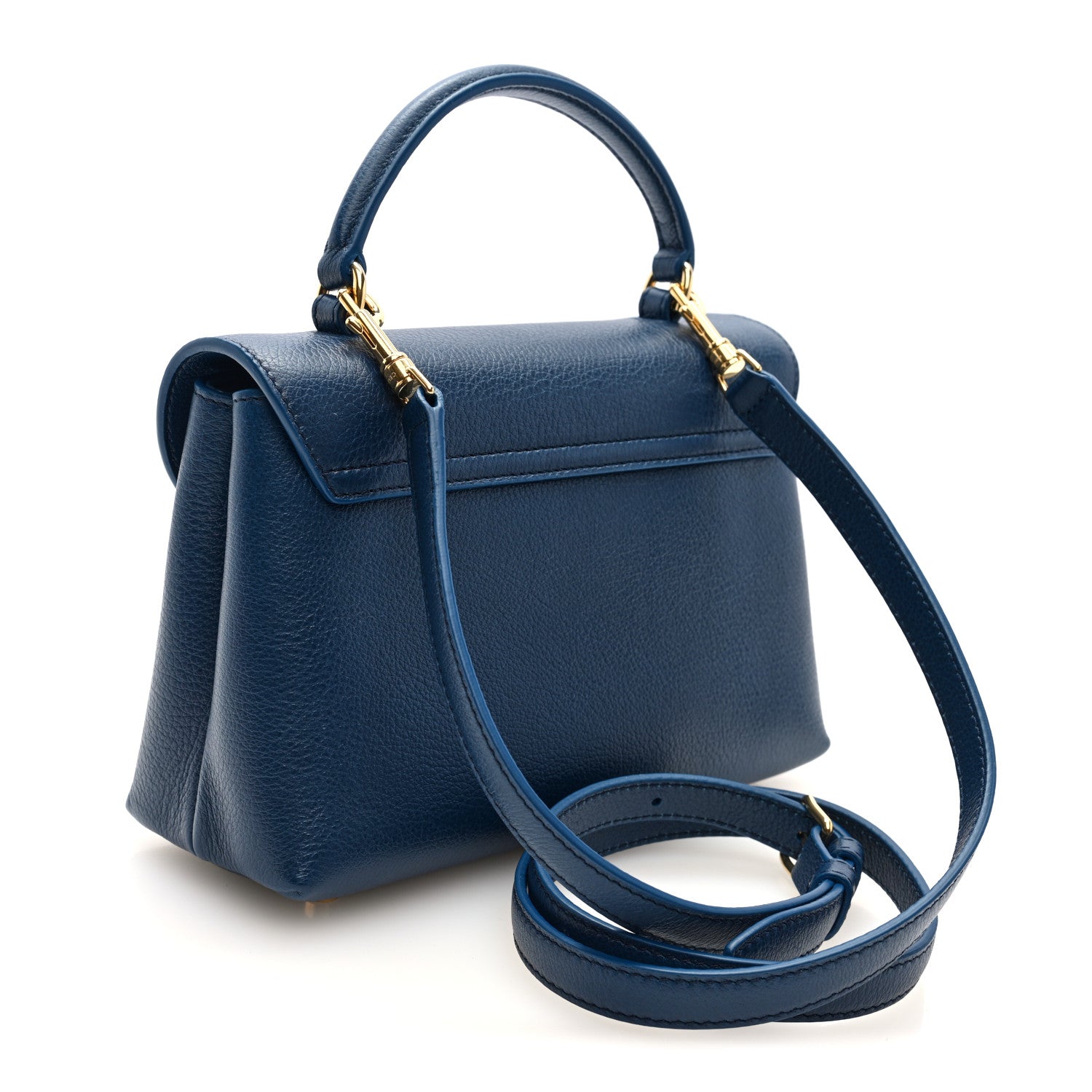 Celine Supple Grained Calfskin Teen Nino Teal Blue 3 of 9