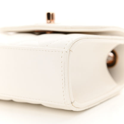 Chanel Lambskin Quilted Mini Trendy CC Clutch With Chain Ecru 10 of 11