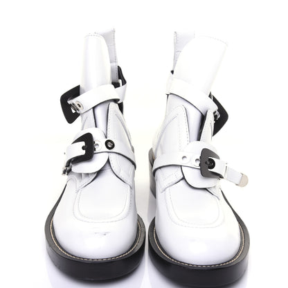 Balenciaga Brushed Calfskin Ceinture Ankle Boots 42 White 5 of 12