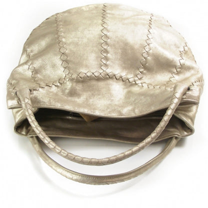 Bottega Veneta Metallic Leather Woven Hobo 5 of 10