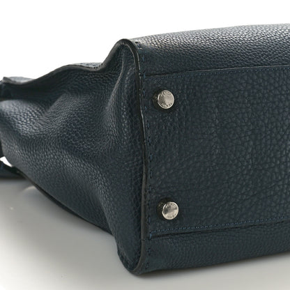 Fendi Cuoio Romano Selleria Bi-Color Large Mens Peekaboo Iconic Essential Satchel Lavagna Black 8 of 12