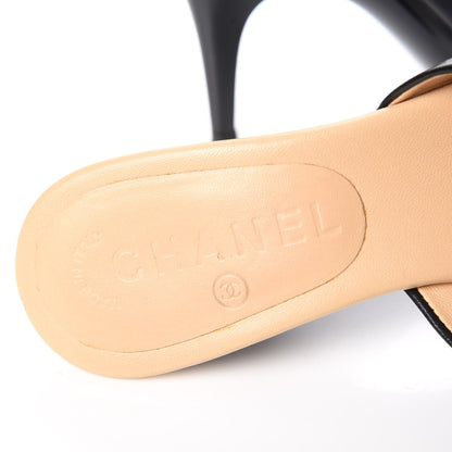 Chanel Lambskin CC Mules 6 Black 9 of 13