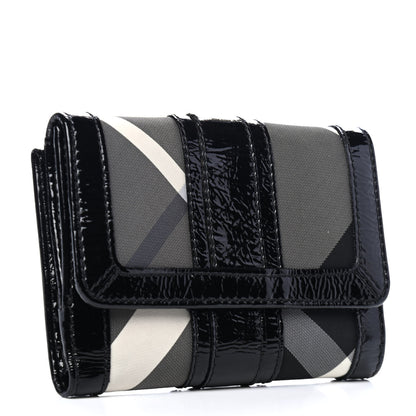 Burberry Beat Check Penrose Compact Wallet Black 2 of 5