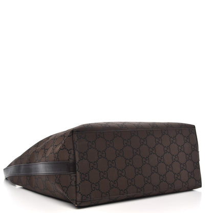 Gucci Nylon Monogram Hobo Dark Brown 4 of 10