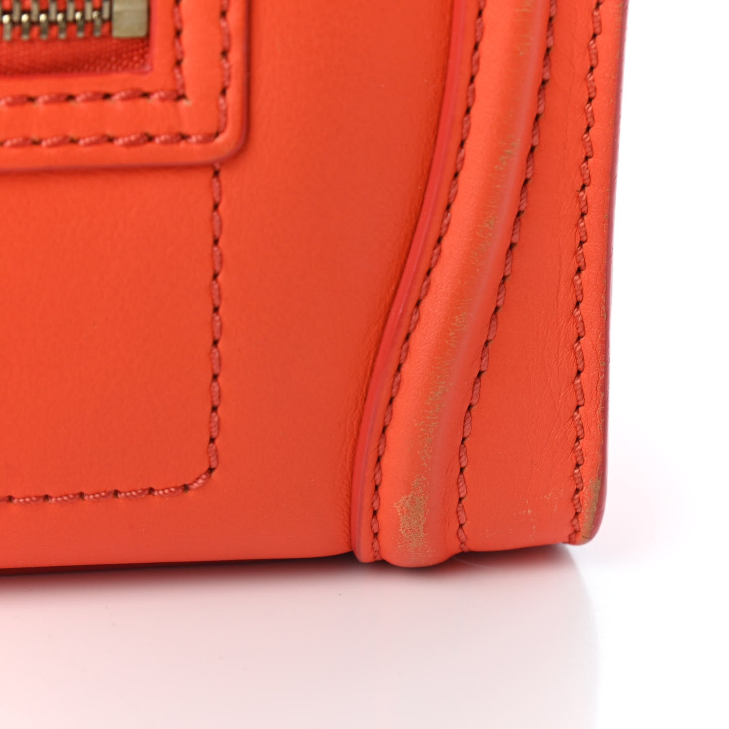 Smooth Calfskin Nano Luggage Fluo Orange