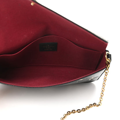 Louis Vuitton Empreinte Monogram Giant Felicie Pochette Black Beige 5 of 10