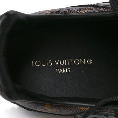 Louis Vuitton Suede Monogram Run Away Sneakers 40 Black 6 of 8