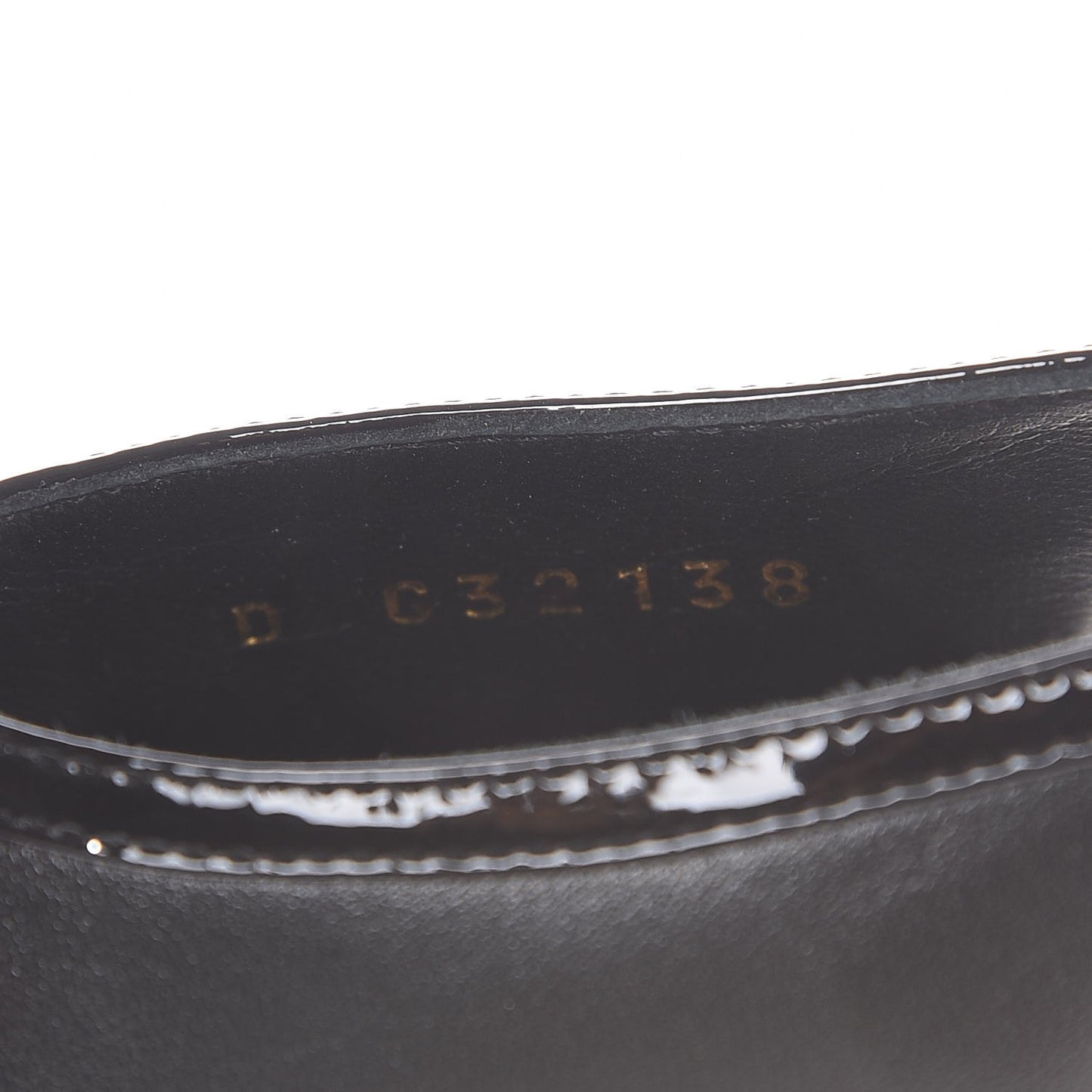 Patent Lambskin CC Bow Slingback Pumps 35.5 Black