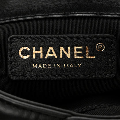 Chanel Calfskin Quilted Mini Square Bubbly Flap Black 6 of 11
