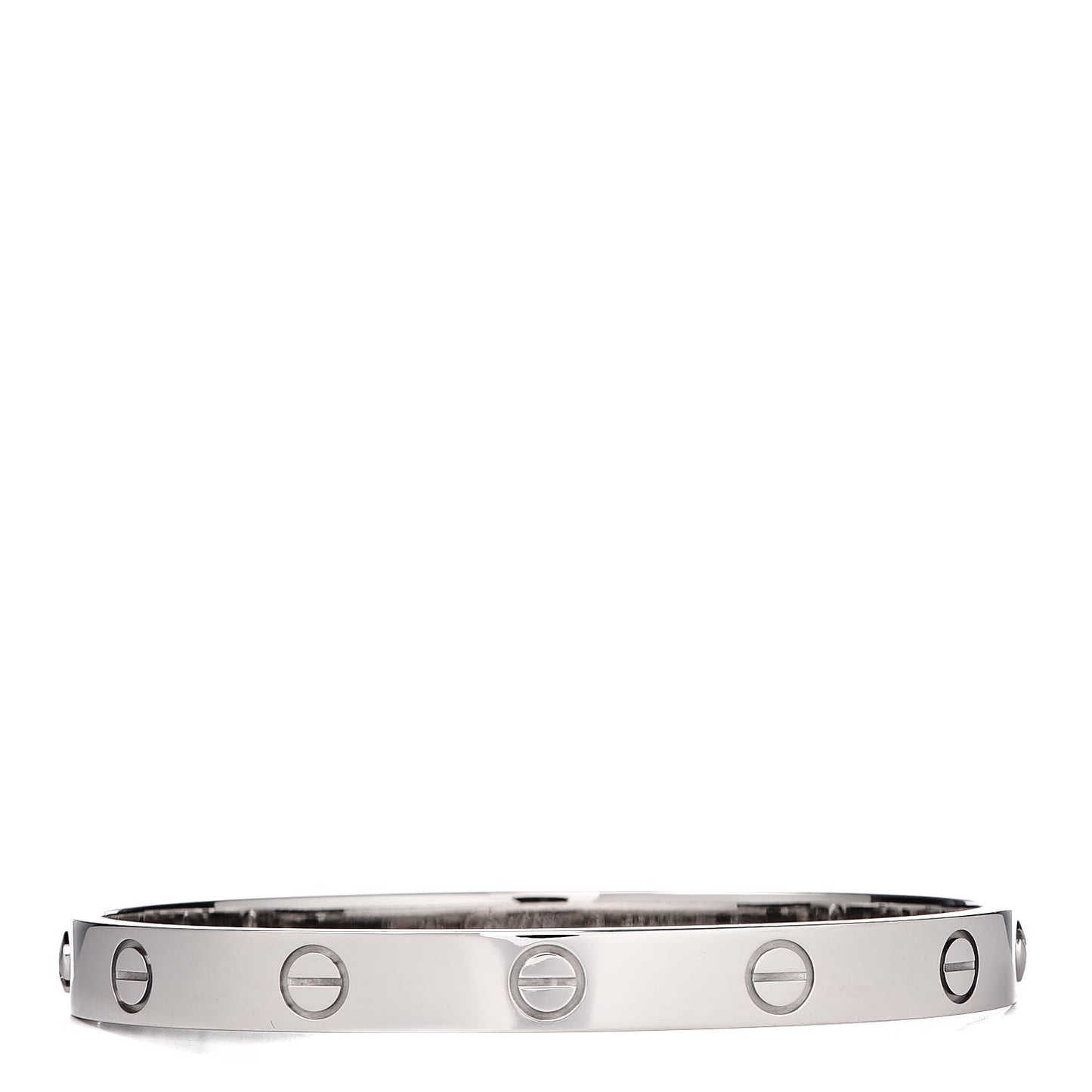 18K White Gold LOVE Bracelet 16