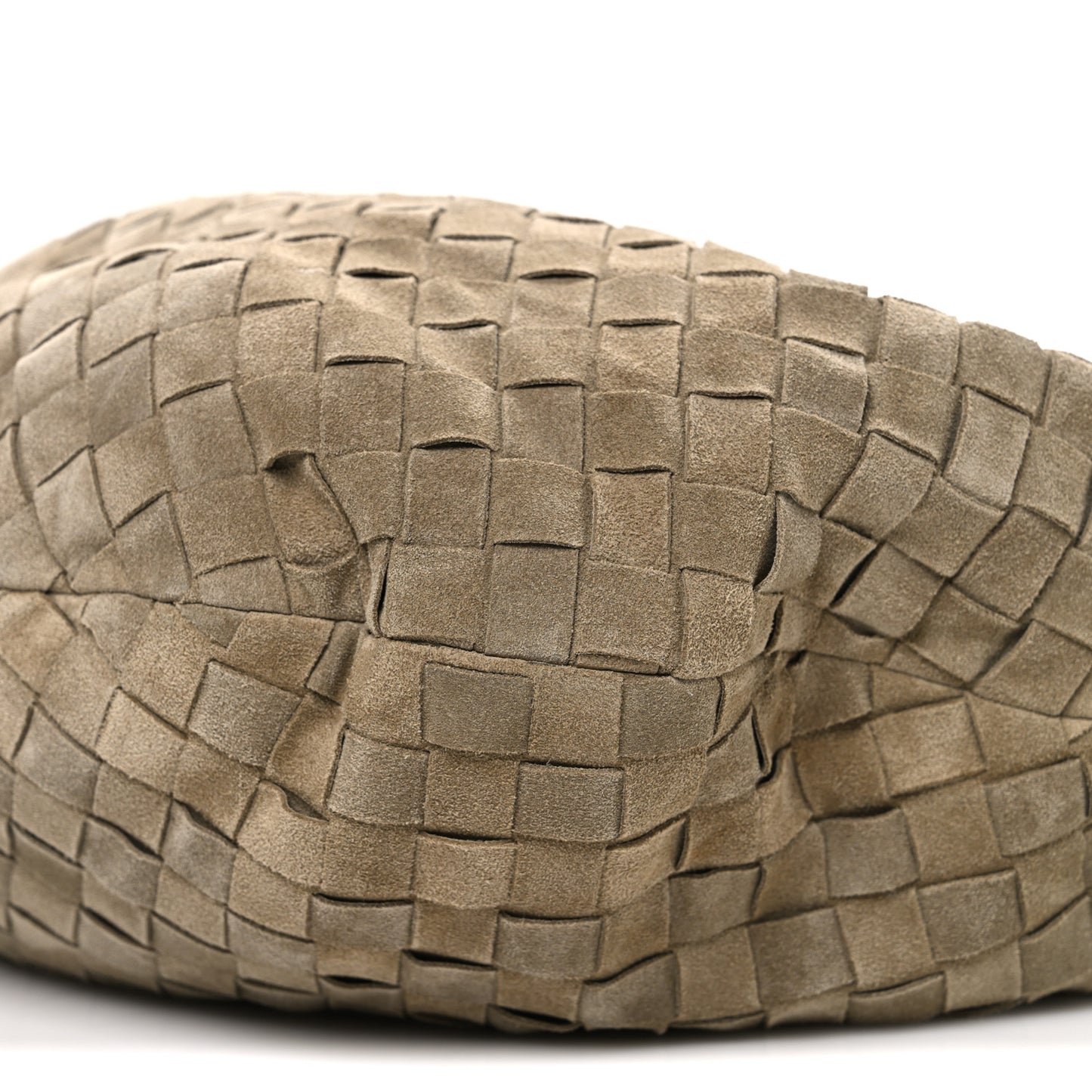 Suede Calfskin Intrecciato Teen Jodie Hobo Beige