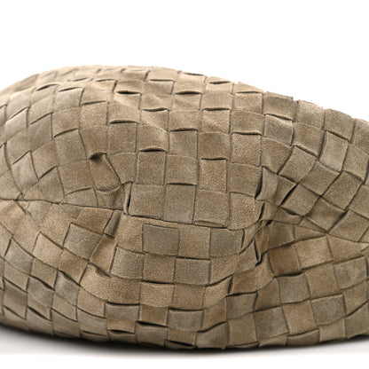 Bottega Veneta Suede Calfskin Intrecciato Teen Jodie Hobo Beige 11 of 11