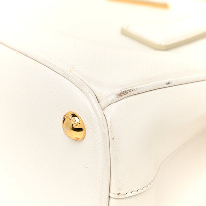 Prada Saffiano Lux Small Galleria Double Zip Tote White 10 of 17