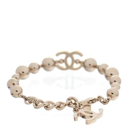 Chanel Metal Beaded CC Bracelet Gold 3 of 4