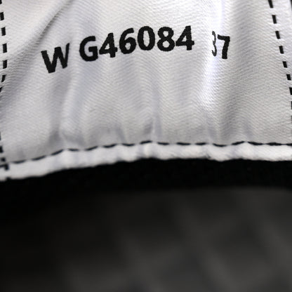 Chanel Cotton Womens CC Sneakers 37 White Black 8 of 11