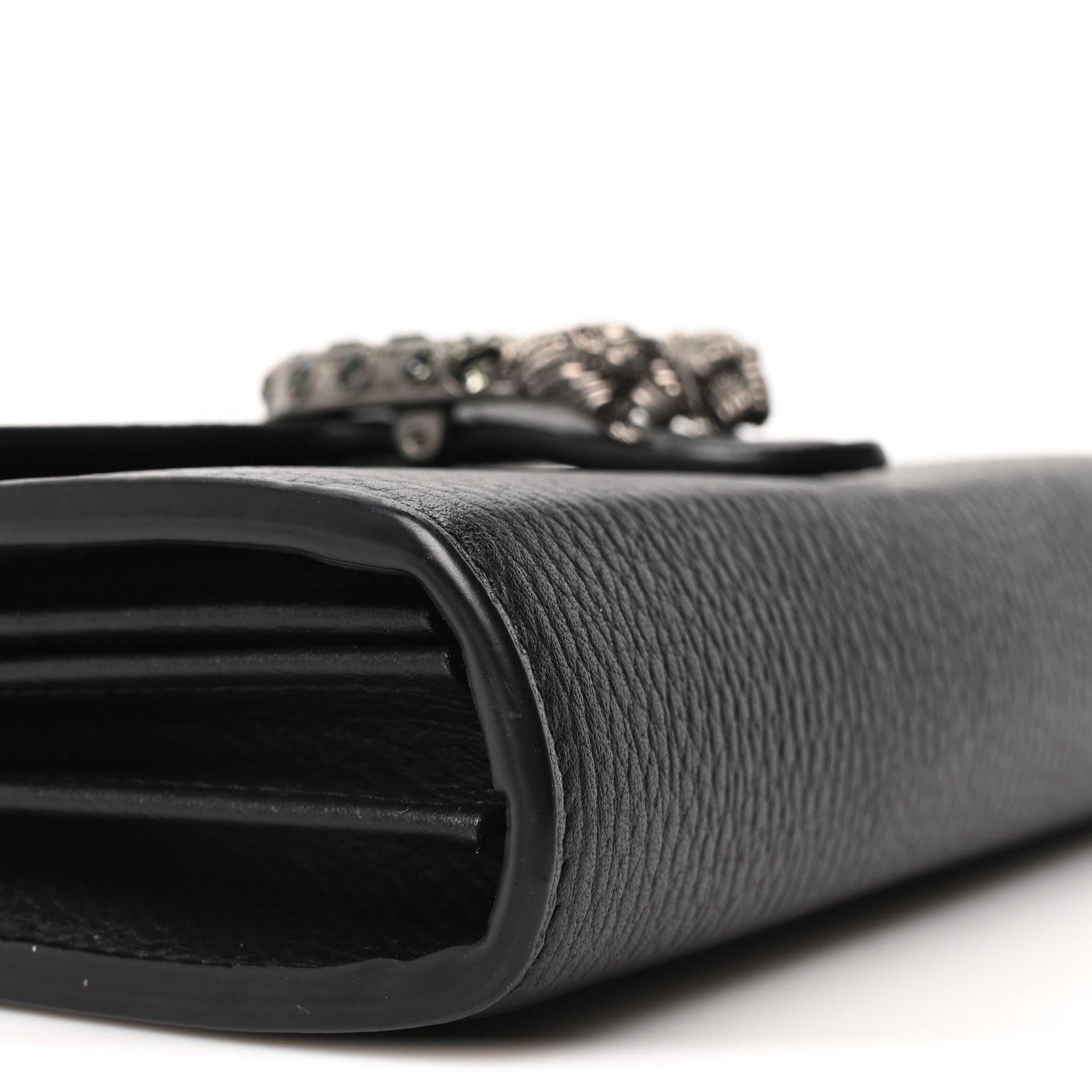 Gucci Calfskin Mini Dionysus Chain Wallet Black 8 of 9