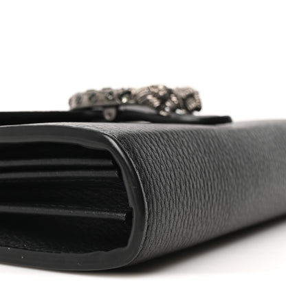 Gucci Calfskin Mini Dionysus Chain Wallet Black 8 of 9