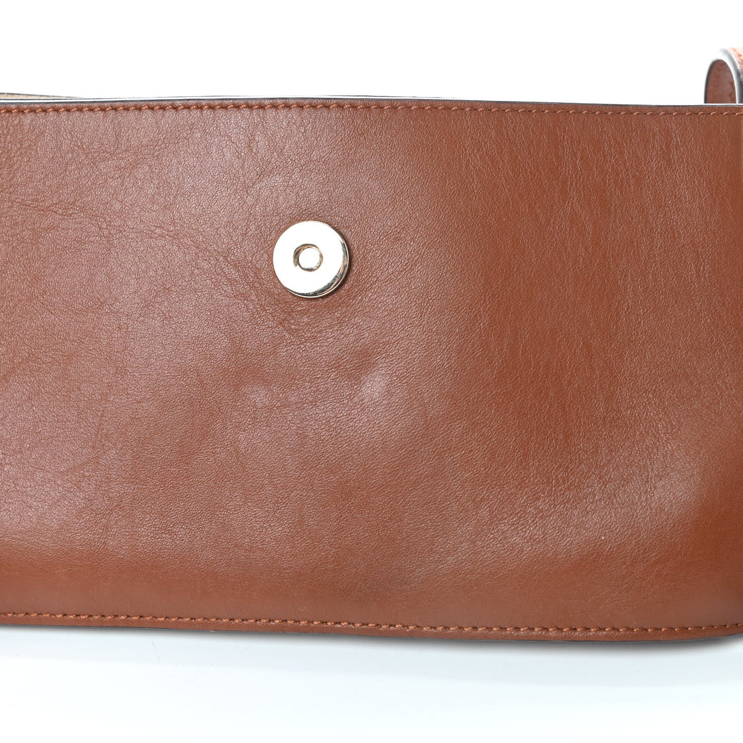 Suede Calfskin Small Faye Shoulder Bag Tobacco