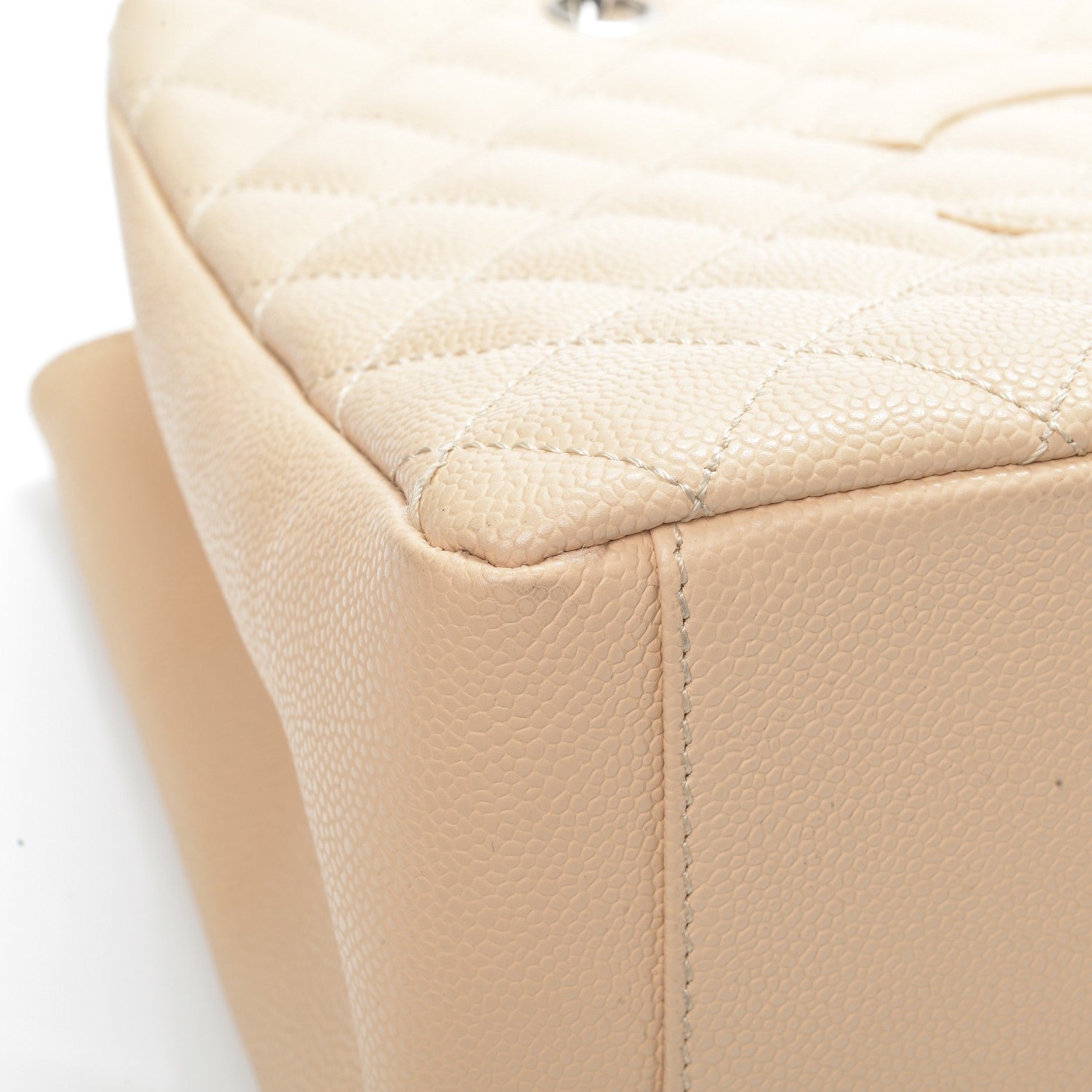 Chanel Caviar Quilted Grand Shopping Tote GST Beige Clair 7 of 9