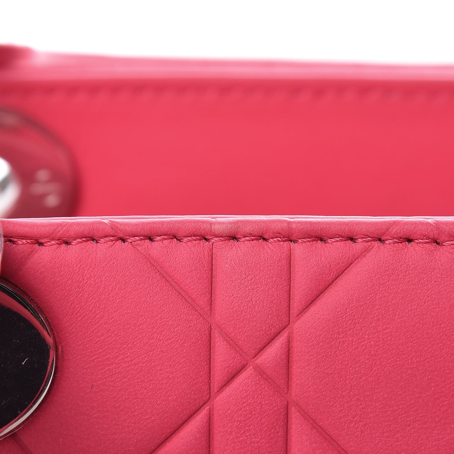 Ultra Matte Calfskin Cannage Medium Lady Dior Pink