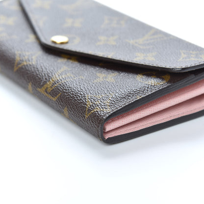 Louis Vuitton Monogram Sarah Wallet NM Rose Ballerine 8 of 9