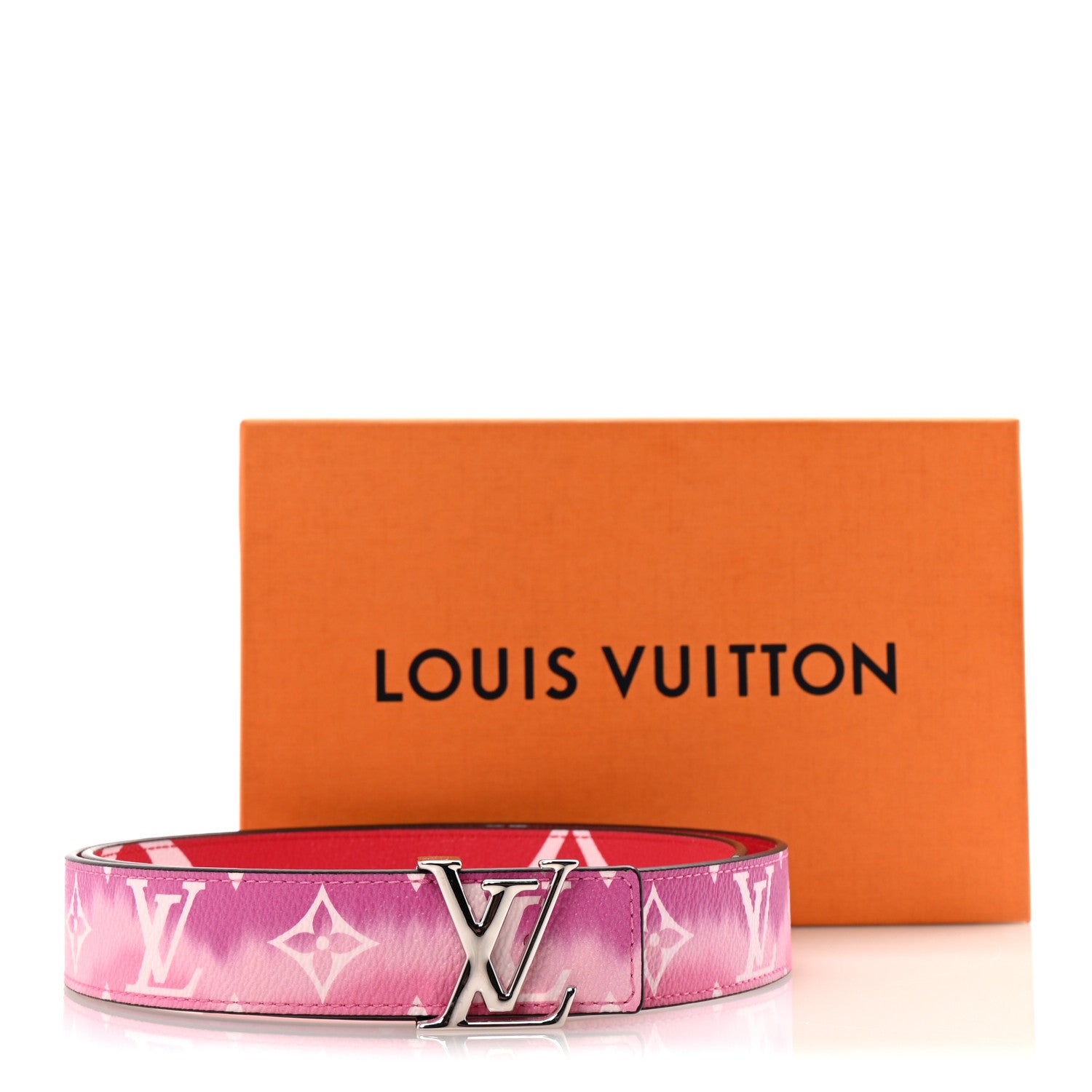 Louis Vuitton Giant Monogram 30mm LV Iconic Reversible Belt 85 34 Rouge 6 of 6