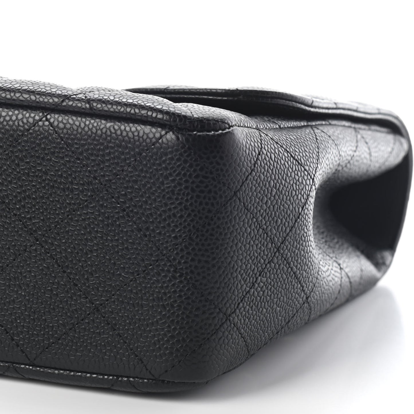 Caviar Quilted Jumbo Single Flap Black