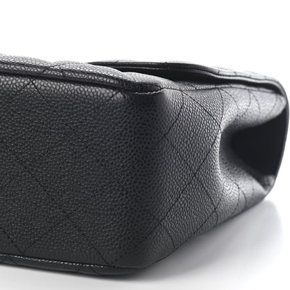 Chanel Caviar Quilted Jumbo Single Flap Black 8 of 8