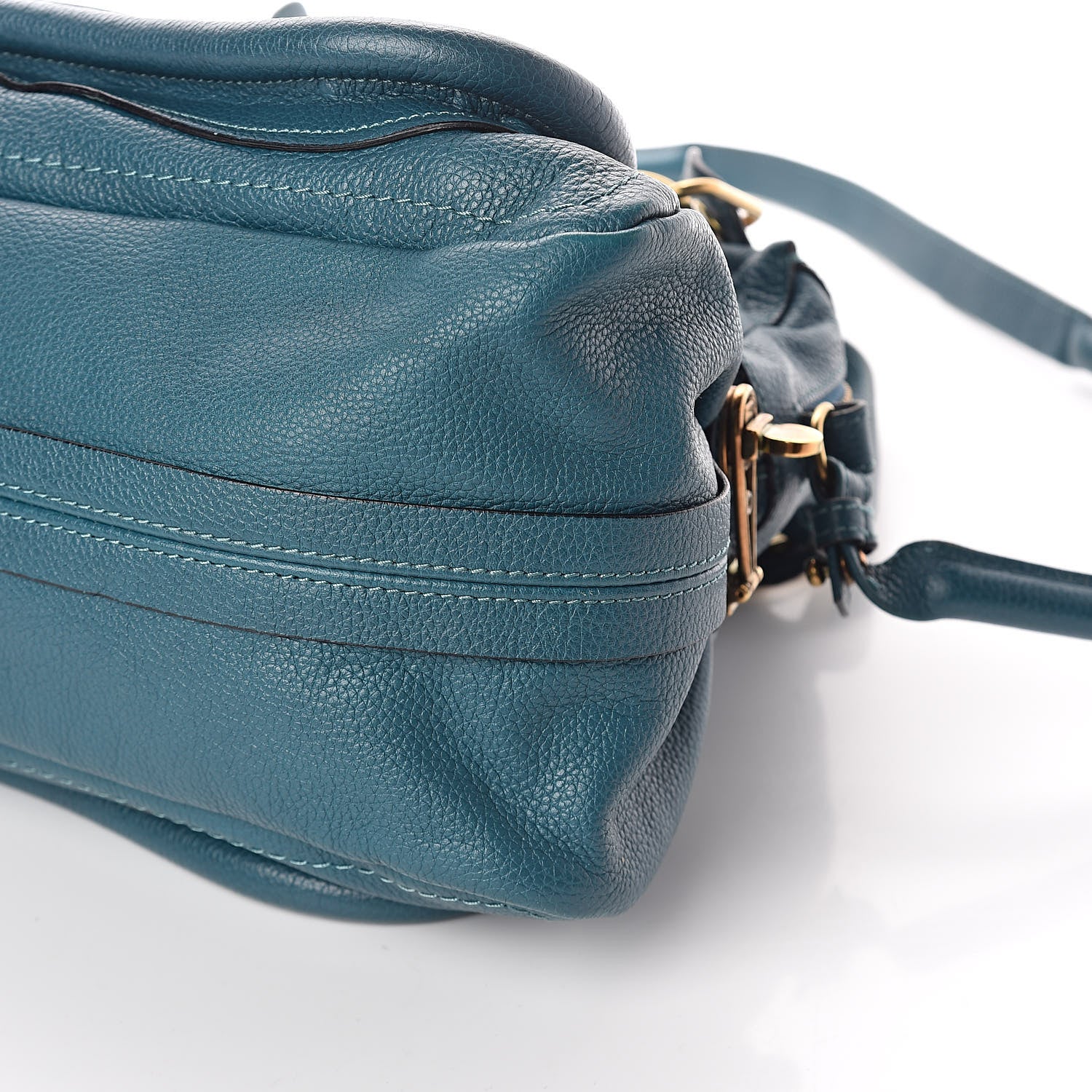 Chloe Calfskin Medium Paraty Peacock Blue 9 of 11