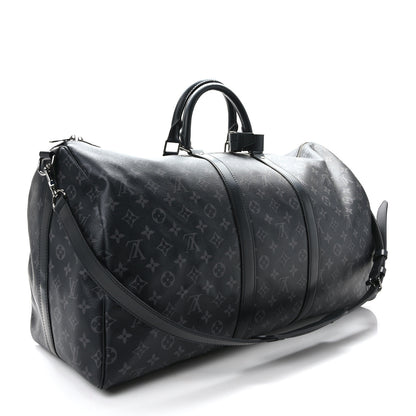Louis Vuitton Monogram Eclipse Keepall Bandouliere 55 2 of 11