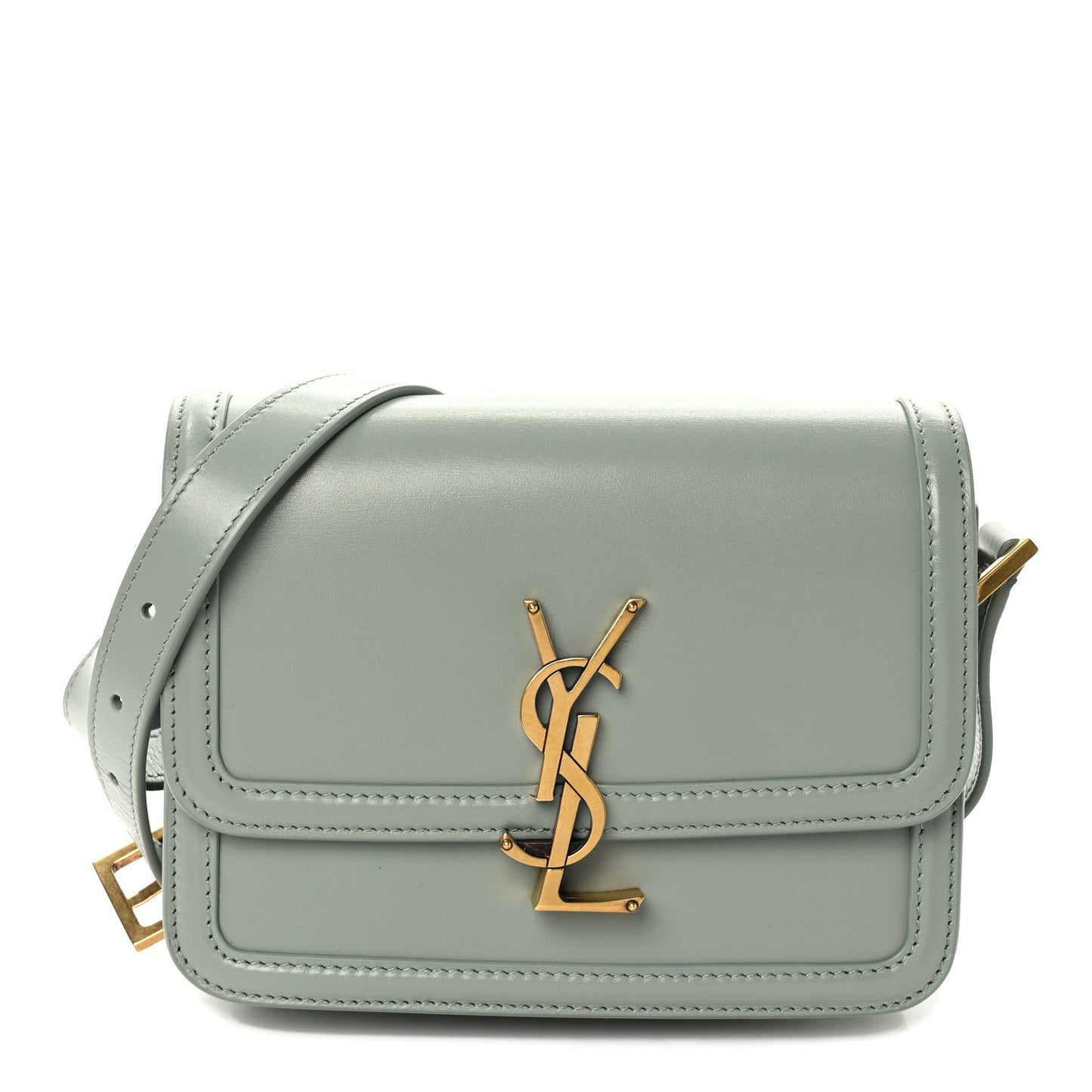 Smooth Calfskin Small Solferino Satchel Acqua