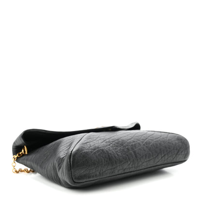 Saint Laurent Supple Lambskin Small Cassandre Chain Pouch Black 4 of 10