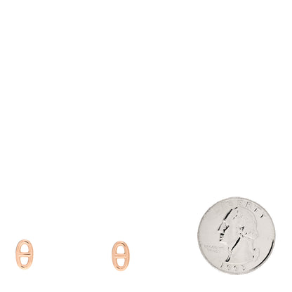 Hermes 18K Rose Gold TPM Farandole Stud Earrings 2 of 5