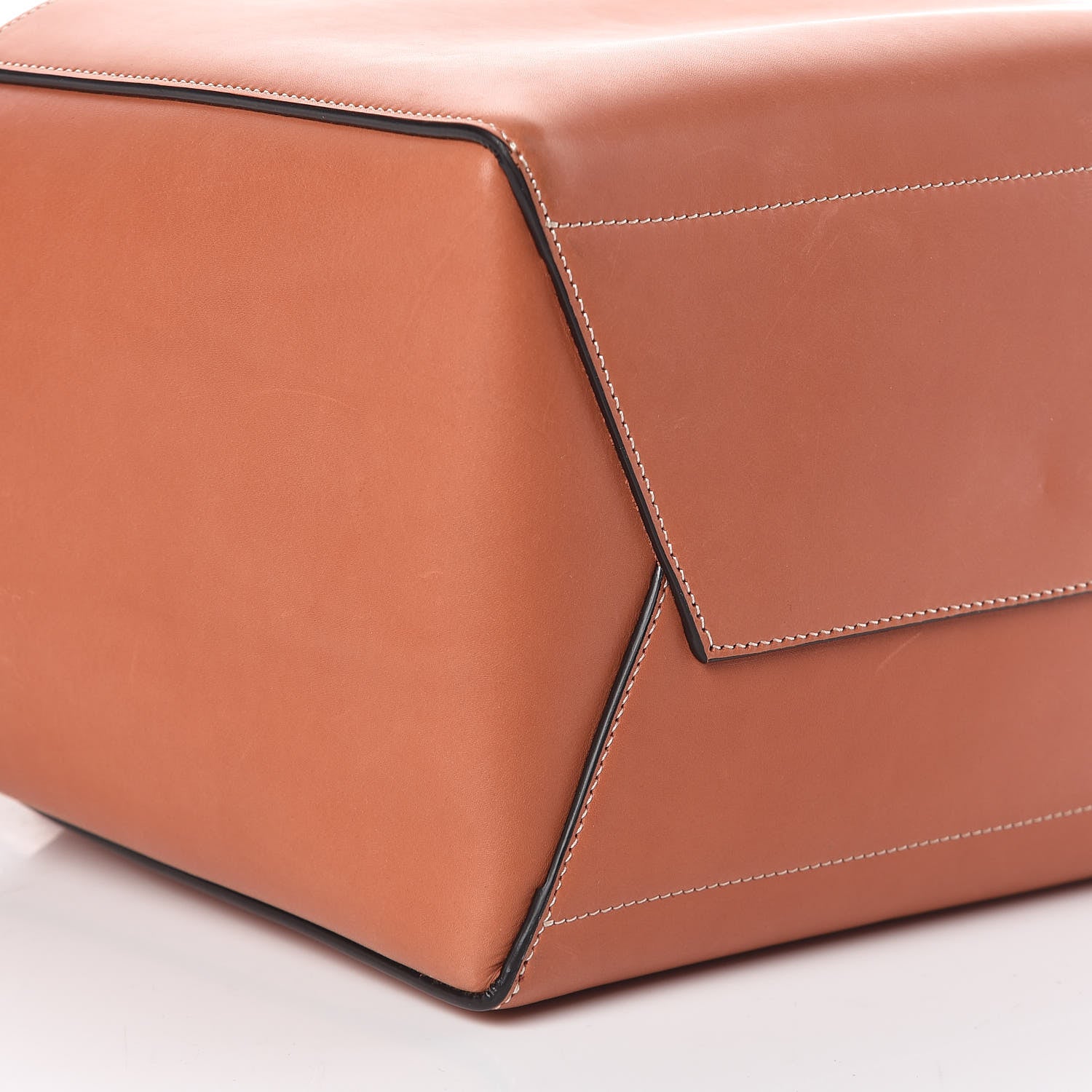 Celine Natural Calfskin Sangle Bucket Bag Terracotta 7 of 11