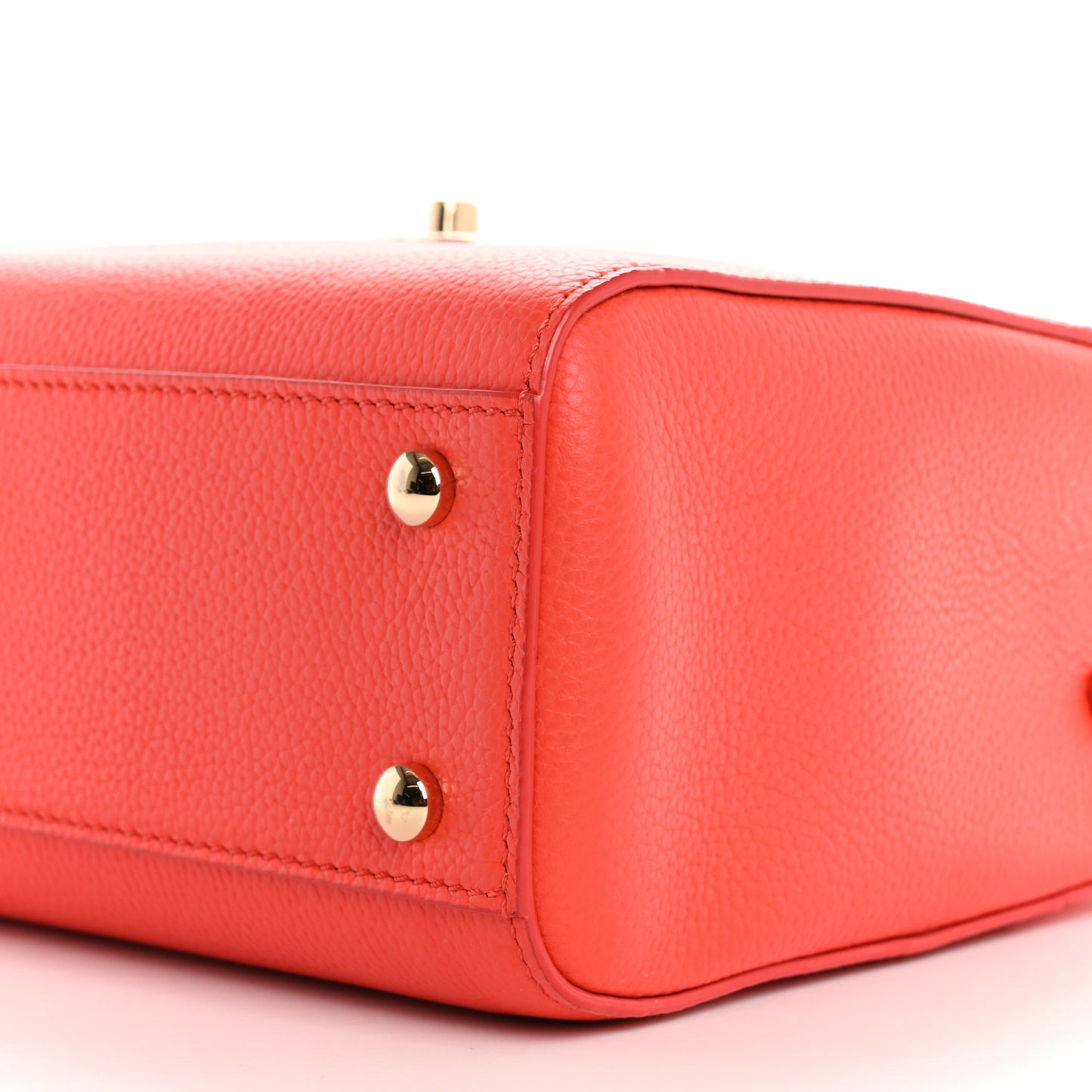 Grained Calfskin Mini Neo Executive Shopper Tote Red