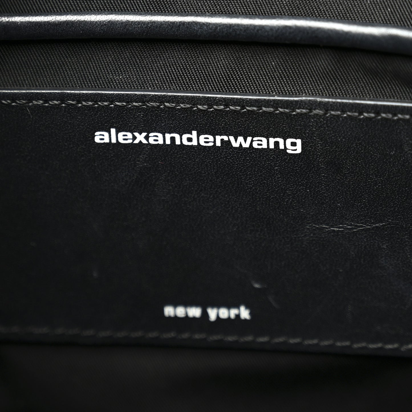 Lambskin Nylon Small Ryan Bag Black