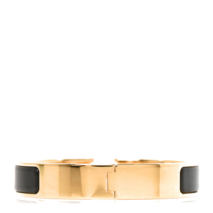 Hermes Enamel Narrow Clic Clac H Bracelet PM Black 3 of 5