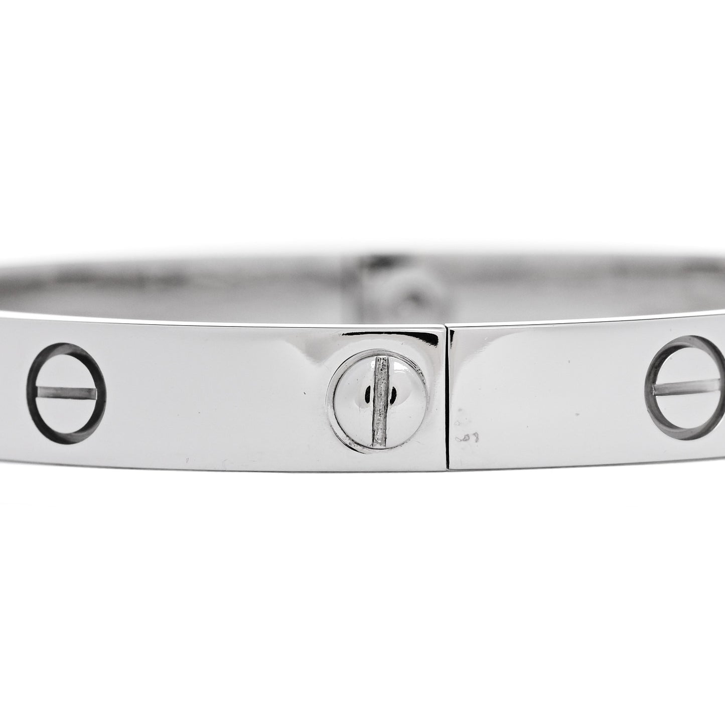 18K White Gold LOVE Bracelet 17