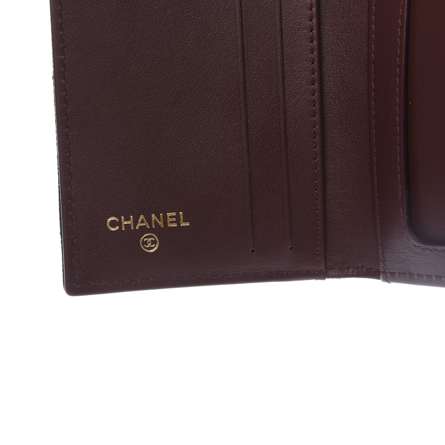 Caviar Quilted Card Holder Wallet Black