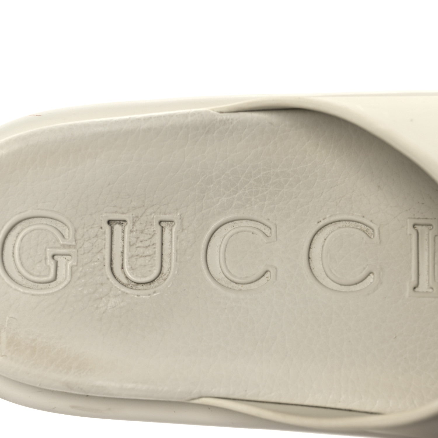 Gucci Soft Rubber Womens Interlocking G Platform 42mm Slide Sandals 40 Off White 9 of 17