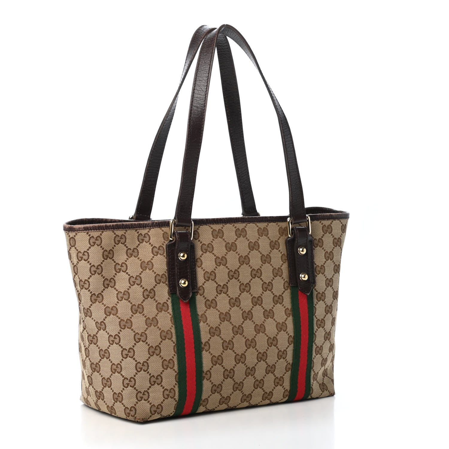 Gucci Monogram Medium Jolicoeur Tote Dark Brown 2 of 4