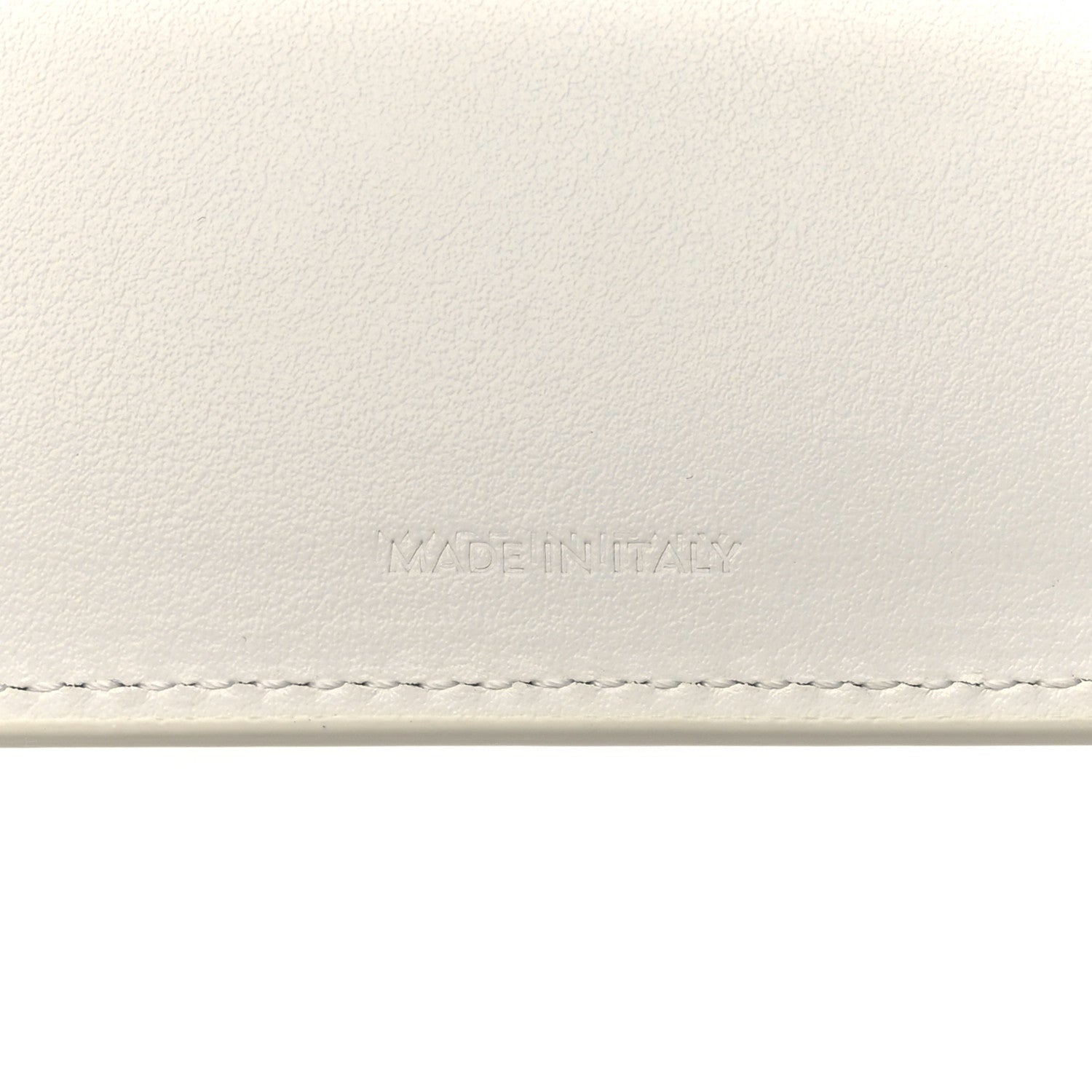 Celine Grained Calfskin Medium Multifunction Strap Wallet White Ocre 7 of 9