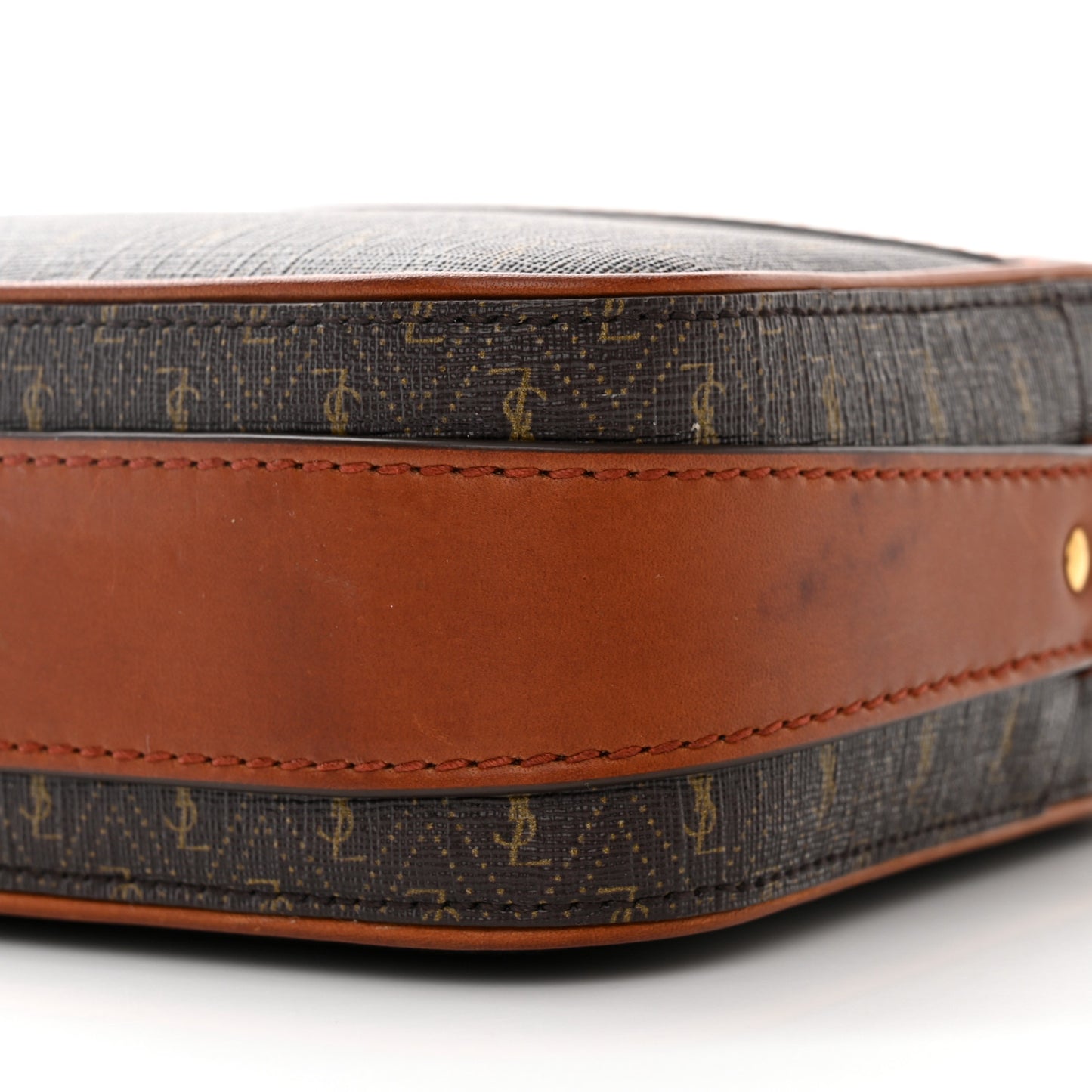 Canvas Smooth Calfskin Le Monogramme Camera Bag Chestnut